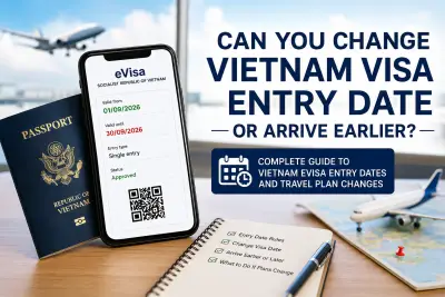 Can change vietnam visa entry date