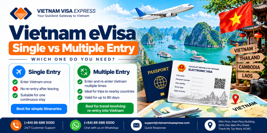 Vietnam eVisa Single vs Multiple Entry